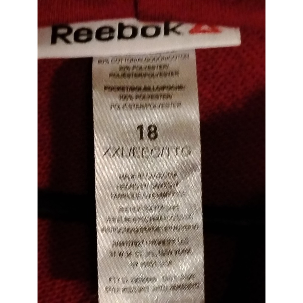 Woman's Reebok Vintage Cotton Pullover Sz.18, Xxl, Red,Blue,Orange,Gray Sleeved - Picture 5 of 9
